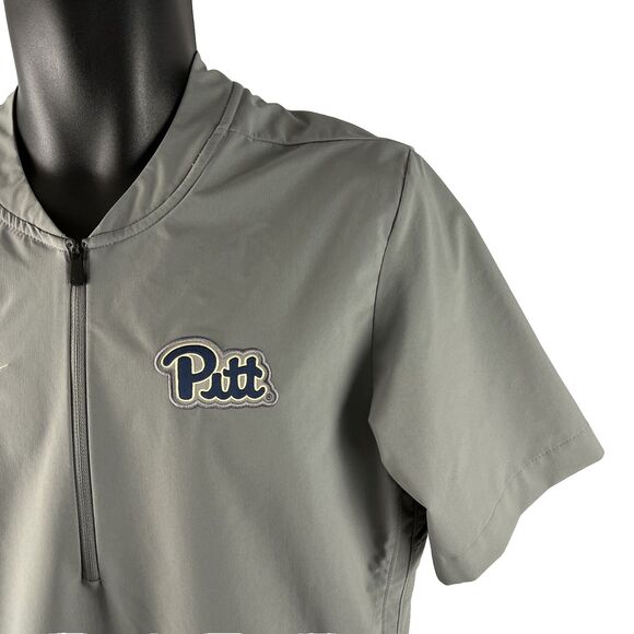 Nike Pittsburgh Panthers Team Issue Lightweight 1/4 Zip Jacket Shirt Mens Sz S - Picture 2 of 10